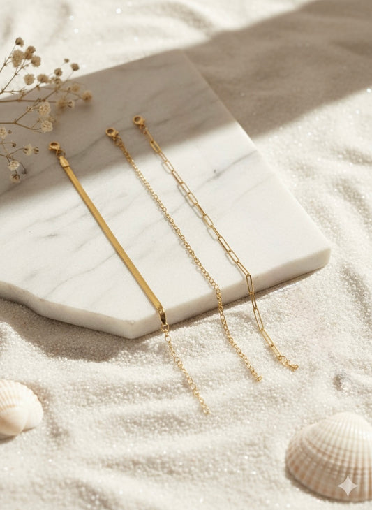 Goudkleurige Armbanden set Kyra