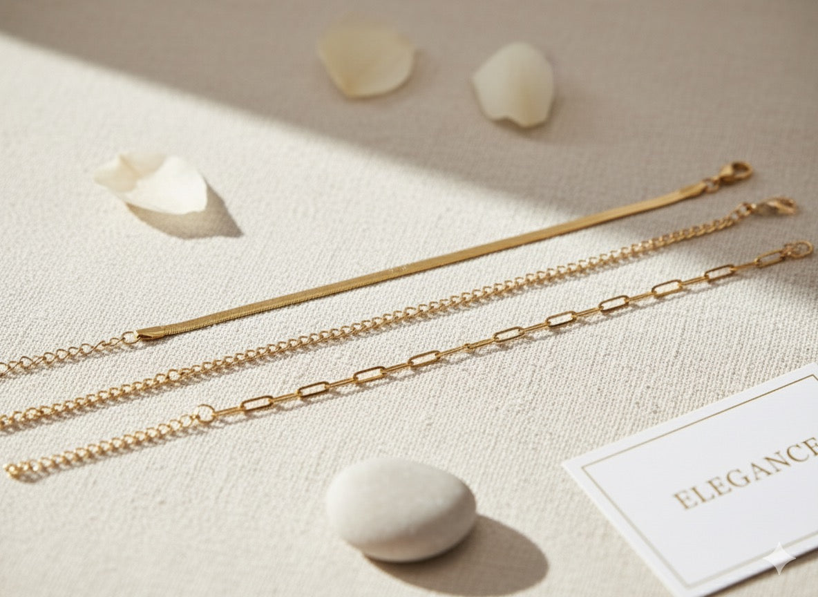 Goudkleurige Armbanden set Kyra