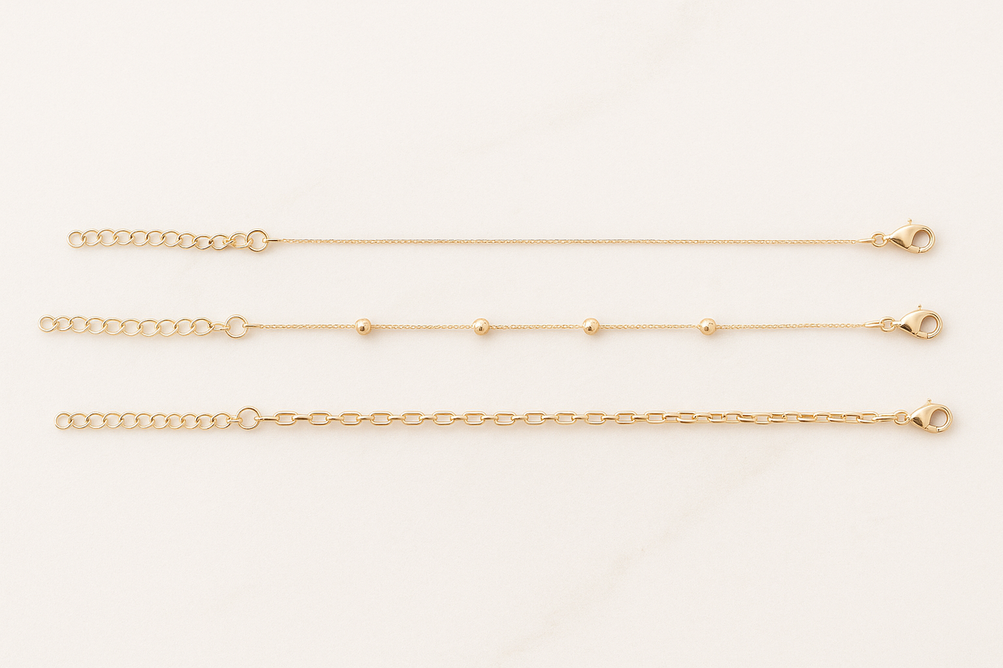 Goudkleurige Armbanden set Aymée