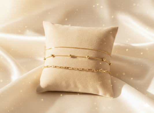 Goudkleurige Armbanden set Aymée